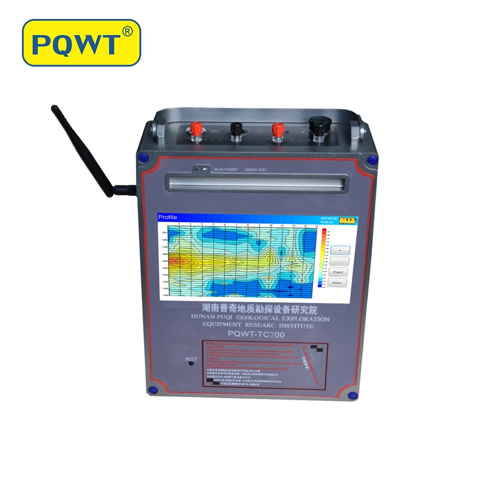 Detector de agua de mapeo automático Pqwt-Tc700 para profundidad 150/300/500/600m