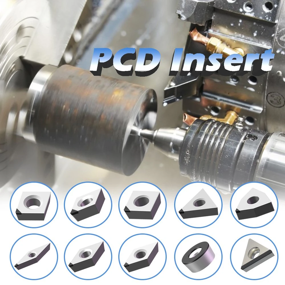 PCD Standard Turning Milling Insert PCD Insert for Carbide Aluminum Alloy and Non-Ferrous Metal