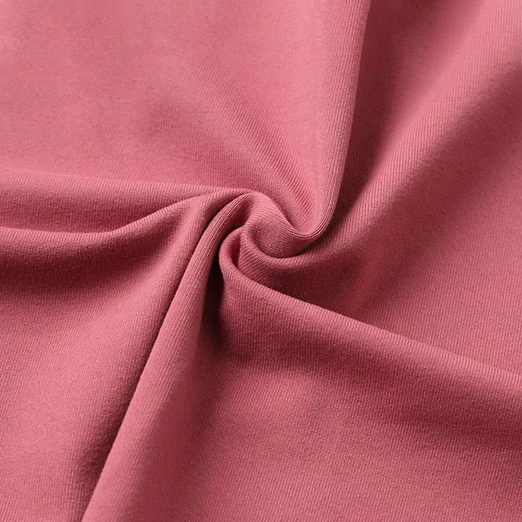Trame de coton tricotés se sentent Velvet-Like Jersey stretch 92 8 tissu en nylon spandex de matériau de vêtements de Yoga