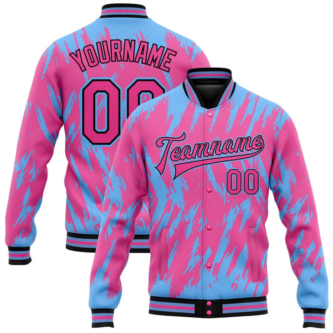 Fashion Sportswear Custom Men's Wholesale Sport Sublimation Baseball Jacket