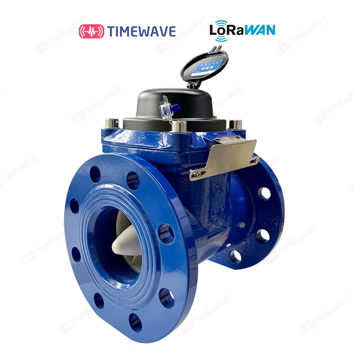 Medidor de flujo inalámbrico inteligente de diámetro grande industrial prepagado frío/caliente Lorawan/Cat. 1