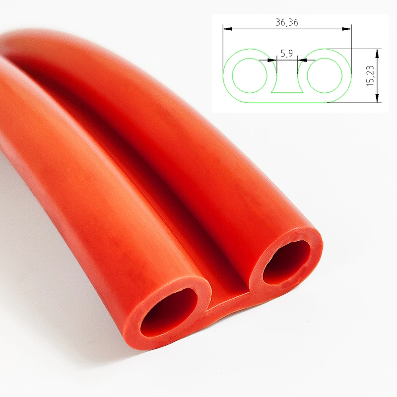 Strip Stainless Steel Large Pot Tank Edge Trim Extrusion Heat Resistant Silicone Rubber Seal Strip