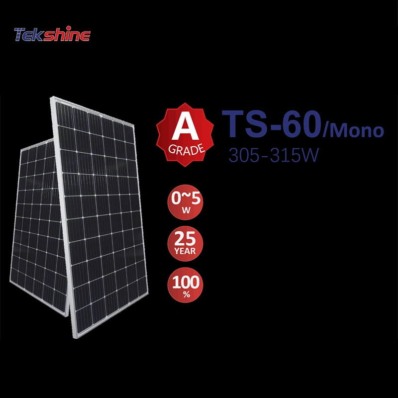 20W, 30 W, 40 W, 50W, 60 W, 80 W, 100W le silicium monocristallin panneau solaire Mini