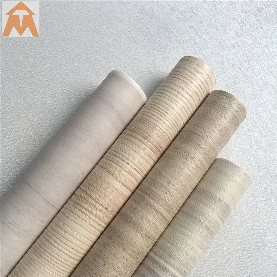 Película de PVC para envolvimento de grão de madeira Huichuang para painel interior decorativo Rodapés