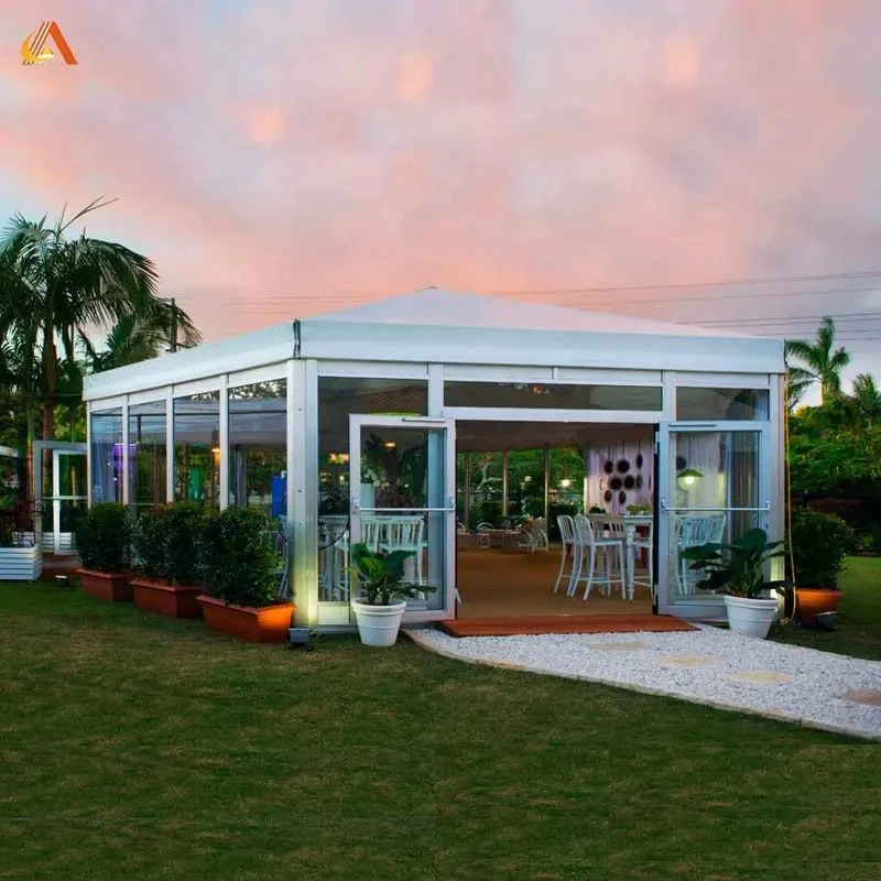 100 Seater Clear Roof Marquee Span Event Tent