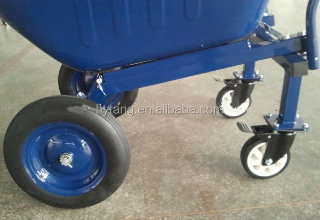 Industrial Metal Four Wheel Wheelbarrow Dump Cart Wb4800