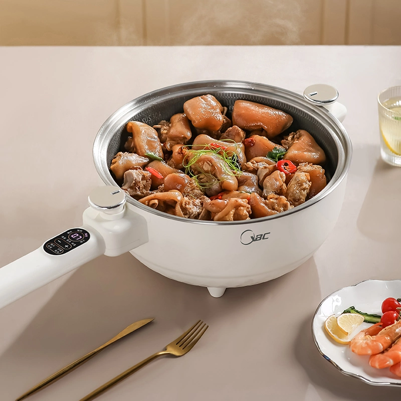 304 Stainless Steel 34cm Straight Handle Intelligent Micro Pressure Electric Frying Pan