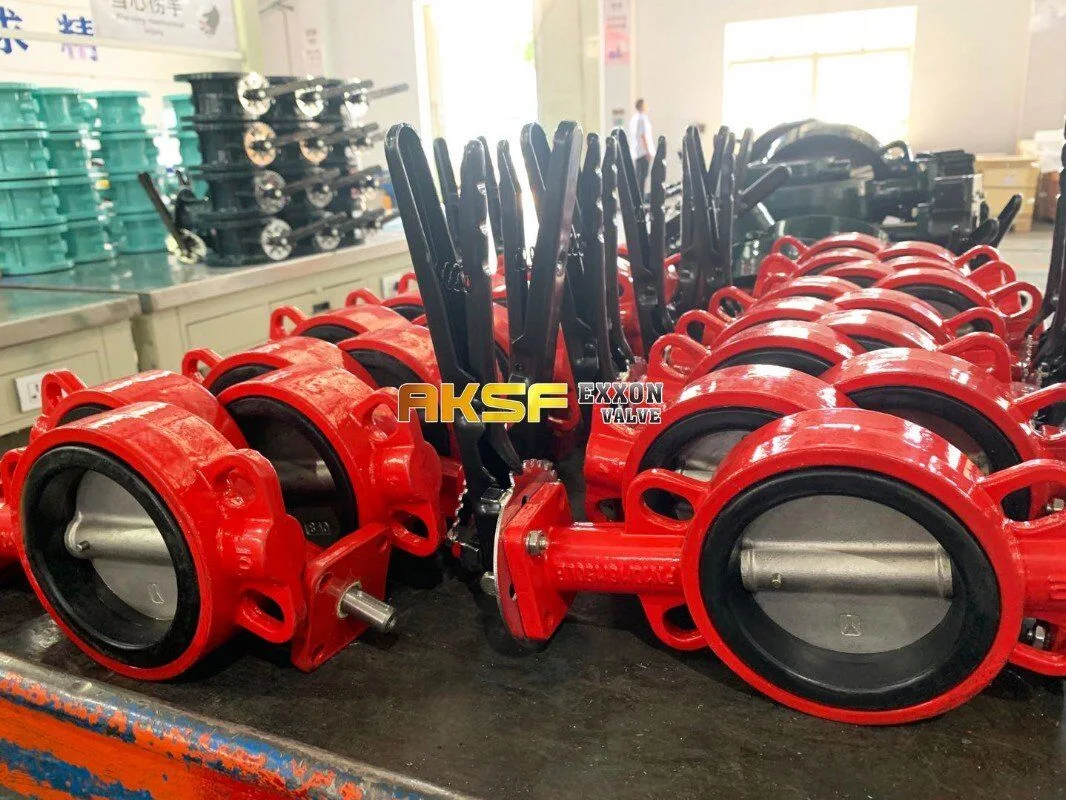 Wafer Butterfly Valve Handle Operation Cast Iron Disc