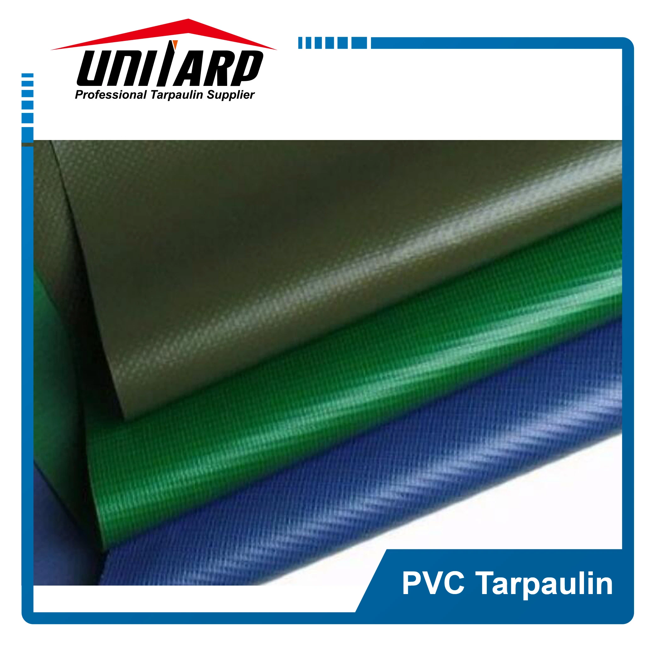 650GSM Farbe PVC beschichtete Polyester Vinyl Tarpaulin für LKW-Zelt