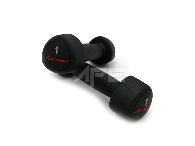 Ensemble de haltères de gym Fitness Black Rubber Triangle