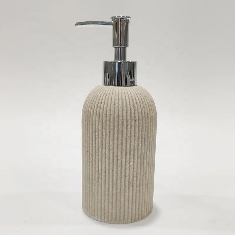 Customized Resin Luxury Sandstone Bathroom Accessories Set for Star Hotel