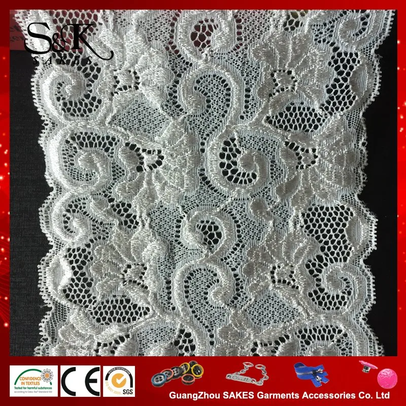 New Design Wholesale/Supplier Lingerie Spandex Elastic Border Lace