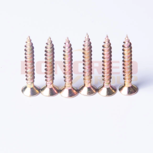 China Wholesale/Supplier Self Tapping Chipboard Screw C1022 Yellow Zinc Plated Chipboard Screw