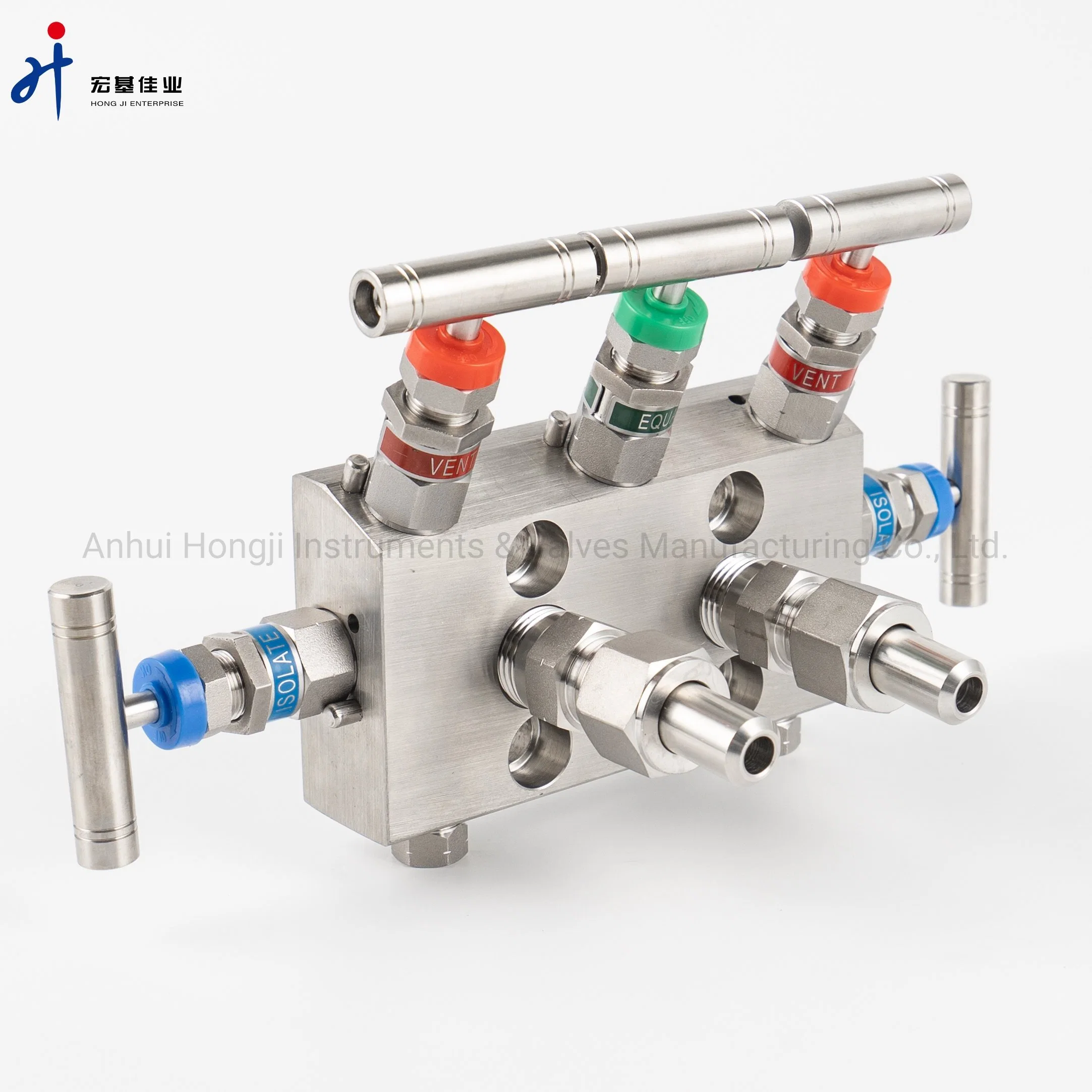 Forging Stainless Steel 5-Way Valve Manifolds Swagelok Type 6000psi