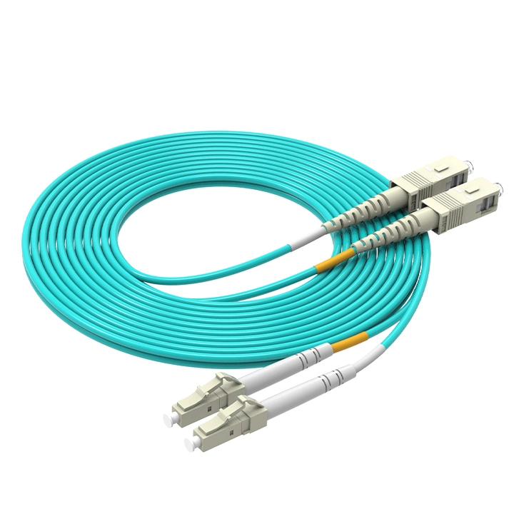 OEM Sc LC APC Upc Multi-Mode Om3 10 Gigabit Duplex Optic Fiber Jumper Fiber Optic Patch Cord