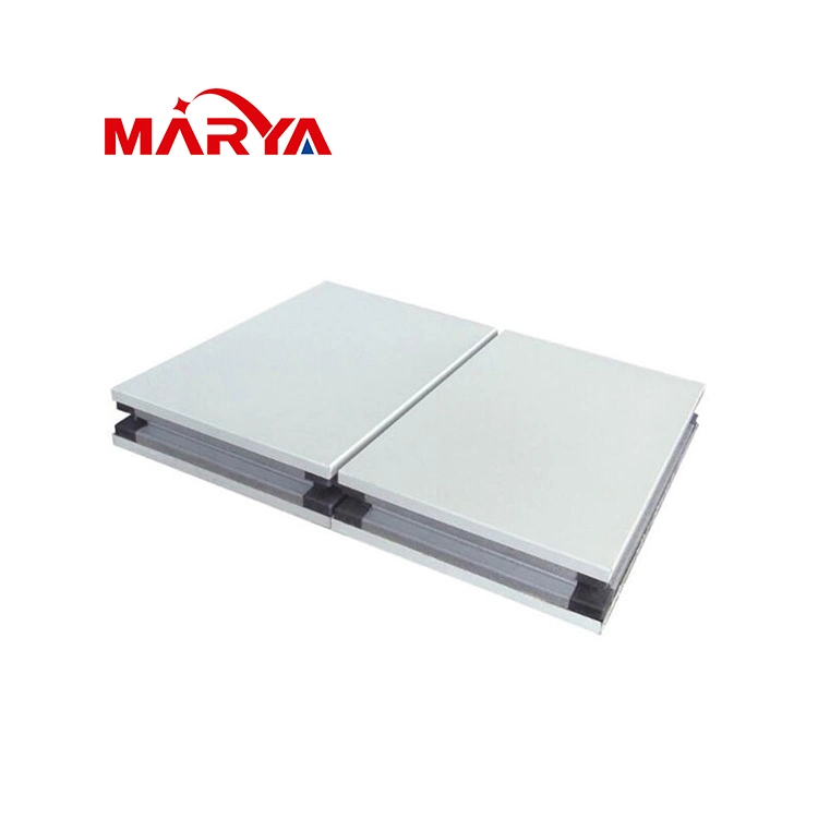 Marya 100mm Thickness Alu. Honeycomb Fireproof Sandwich Cleanroom Panel for Pharmaceutical Commercial LED Panel Cleanroom Classroom Studio Surface Square LED