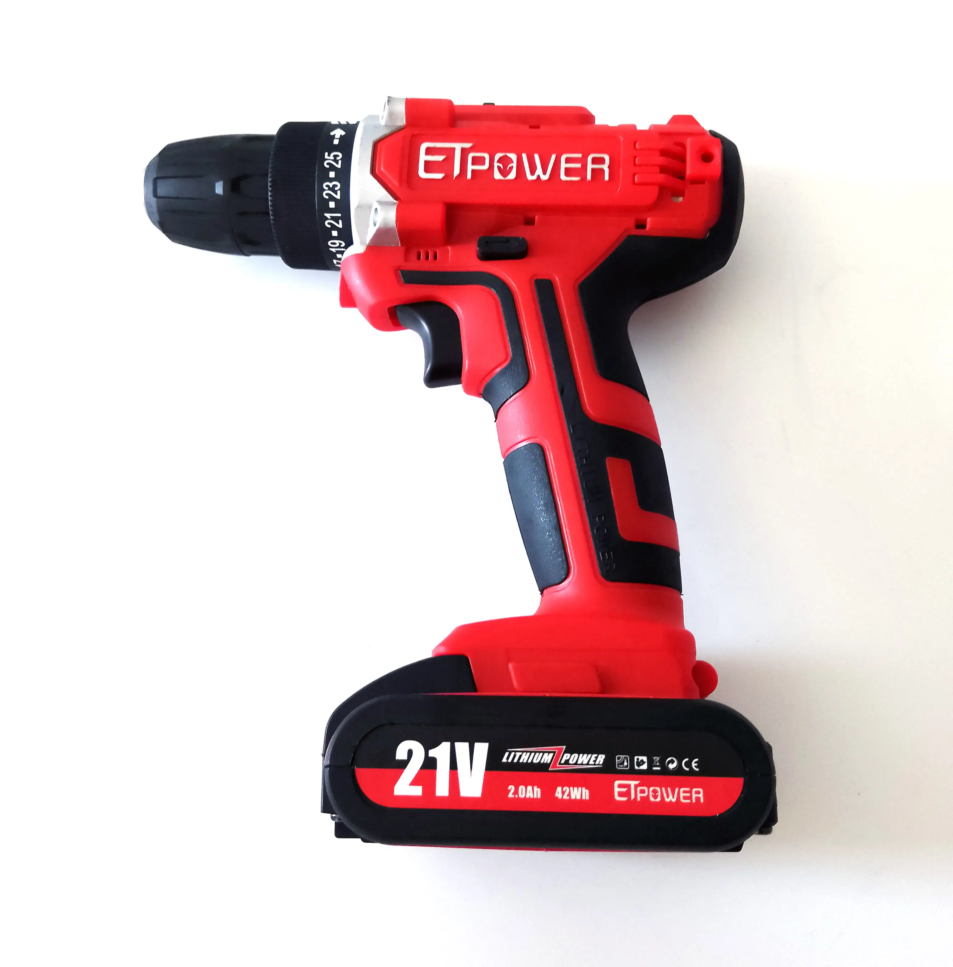 Etpwoer Power Tools Compact 21V Li-ion Battery Cordless Electric Drill Driver Set 3/8''