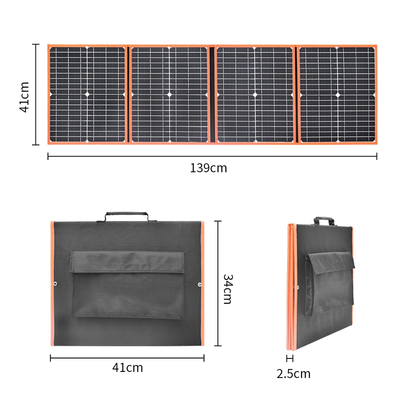 Prix usine 100W flexible panneau solaire sac à main portable pliable chargeur Puissance extérieure