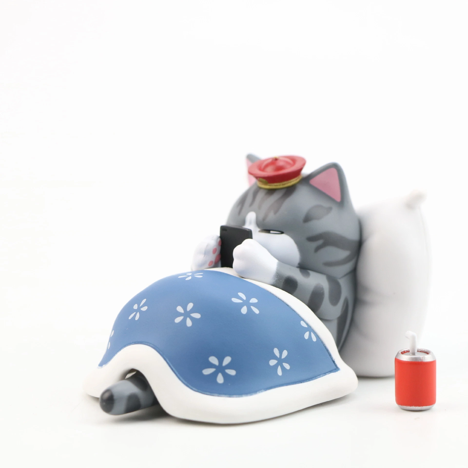 Boneca OEM com decoração personalizada para animais, pequeno brinquedo bonito, gato de Lazy Brinquedo para crianças