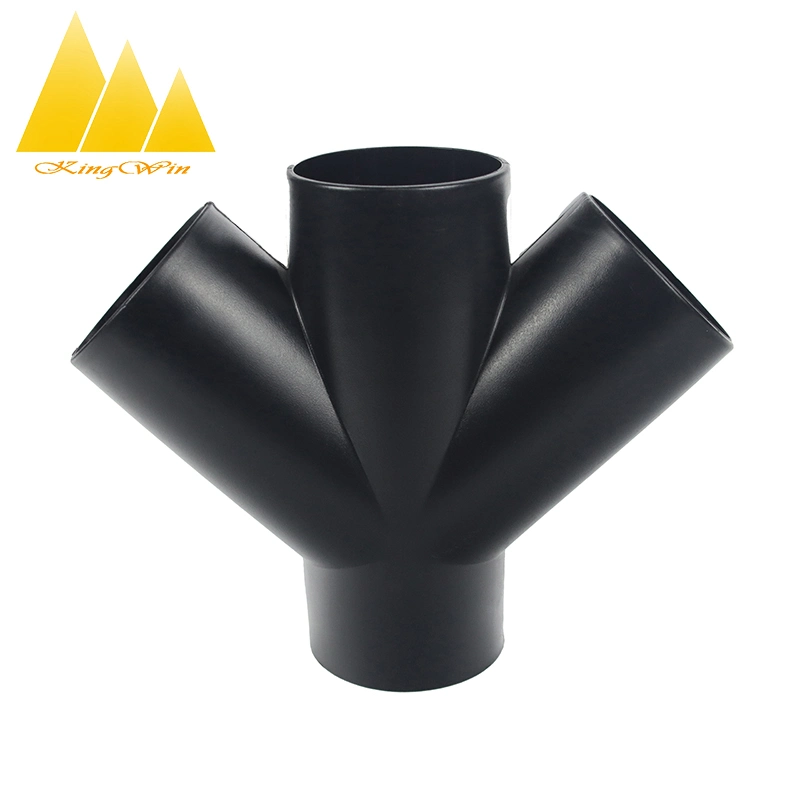 4 Way Tee HDPE Siphon Floor Drain Fitting