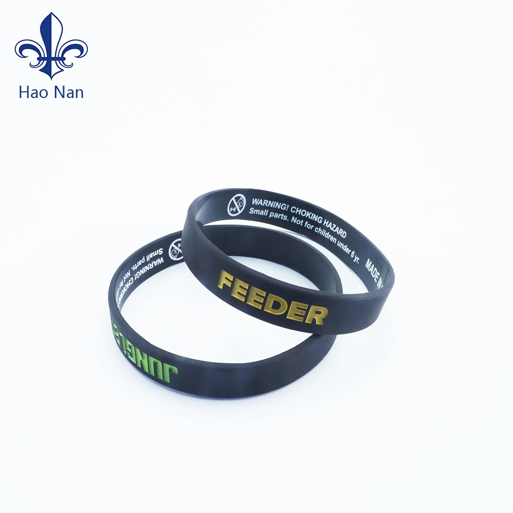 Bon prix gravé bracelet en silicone pour la promotion