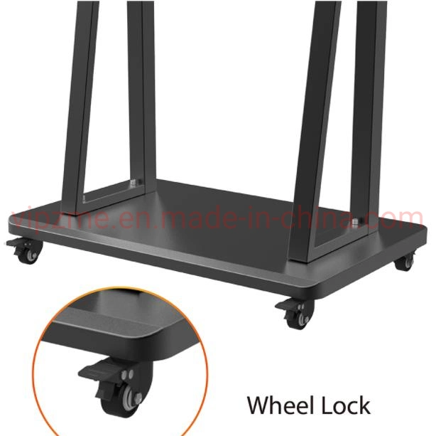 Flat Panel TV Moveable Floor Stand with Wheels AV Shelves