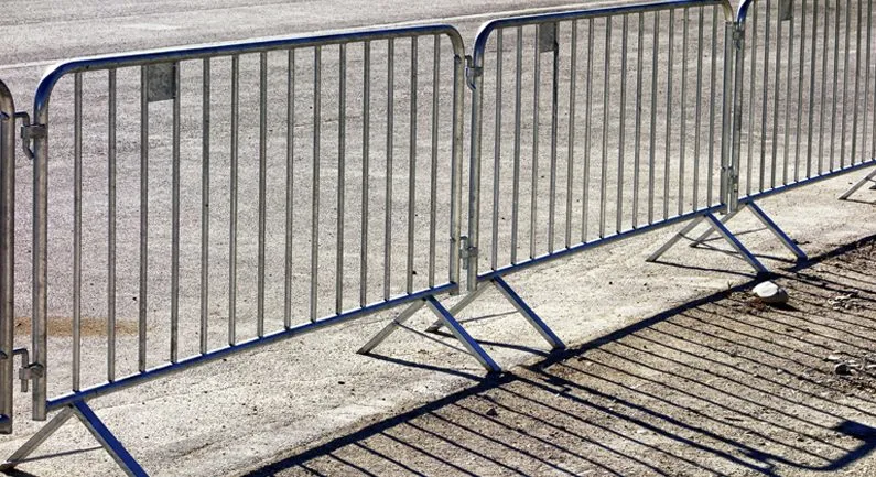 Pés de ponte Anping régua de controle da multidão temporária