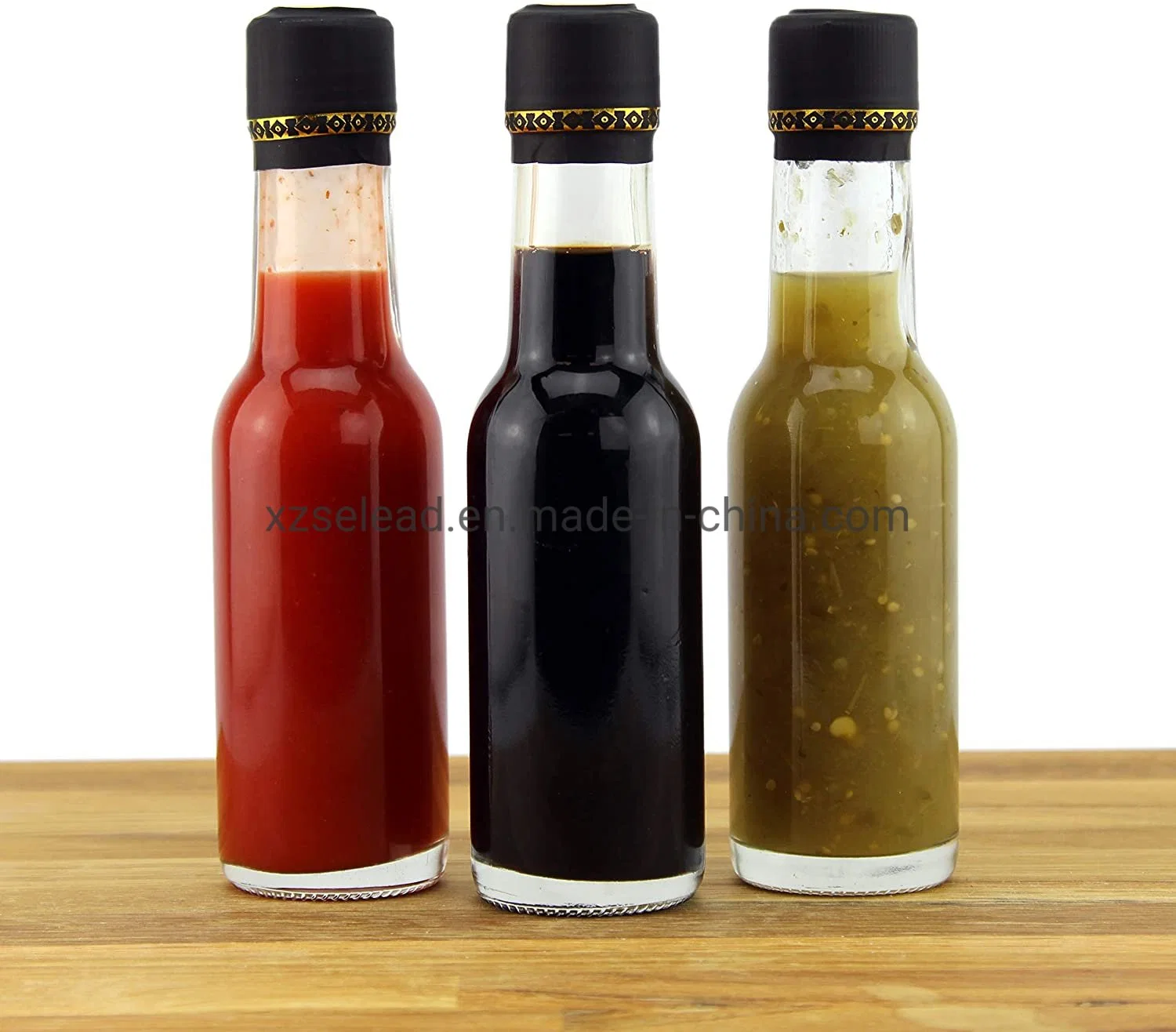 3 Unze Mini Hot Sauce Flaschen kleine Sauce Flaschen mit Rote Kappen