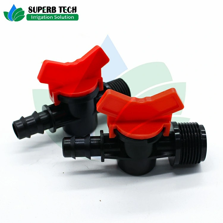 Male Thread Barb Mini Valve for Farm Irrigation Watering Pipeline