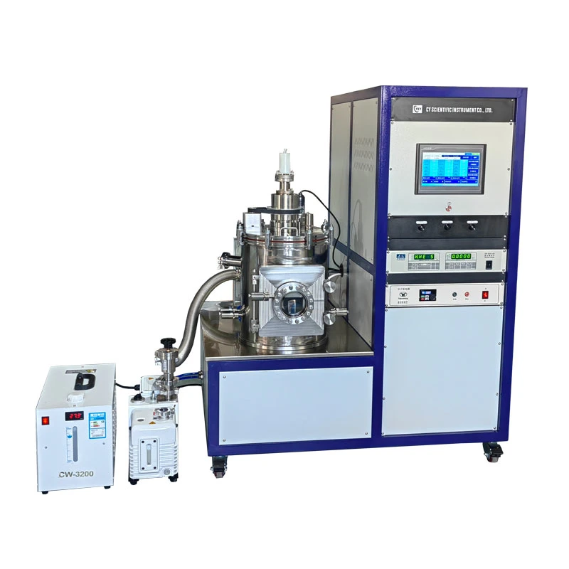 Three Source High Vacuum Evaporation Coater