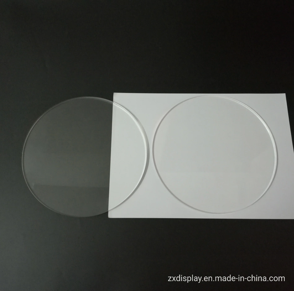 1mm to 20mm Thickness Clear PMMA Acrylic Plastic Blank Disc