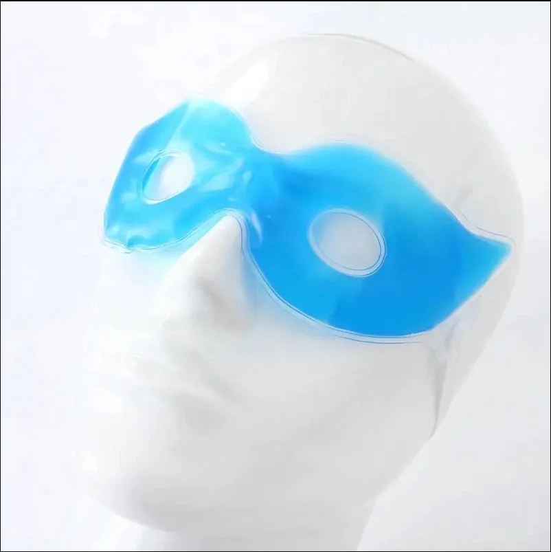 Capa doble elástico Eyecover Sleepingtravel suave satén de seda para dormir la máscara de ojos