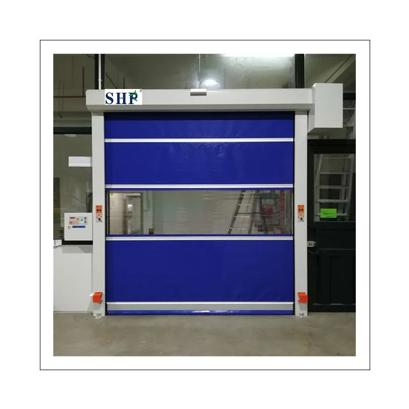 Safe Industry Automatic Sliding PVC High Speed Rolling Curtain Door