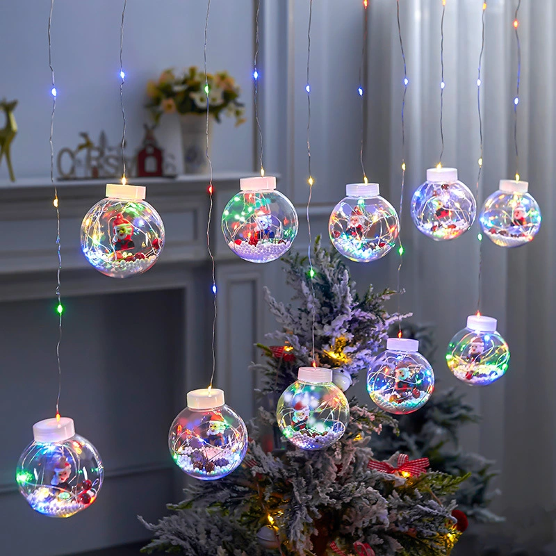 International Christmas Decorations: Santa Lucky Bag Light