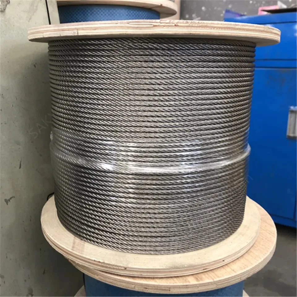 3/16" Wire Rope 7X19 500FT 1000FT Steel Cable Ropes Type 316 Stainless Steel Aircraft Cable for Deck Cable Railing Kits