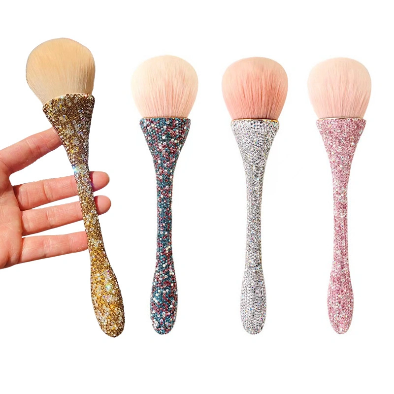 Professional Nail Art Cleaning Tool Nail Supplies Nylon Diamond Nail Dust Remover Brush