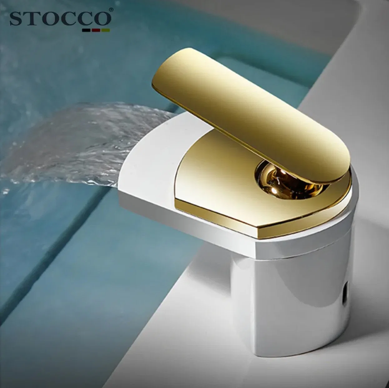 Stocco Wholesale/Supplier Brass Chrome Basin High quality/High cost performance Single Waterfall Bathroom Short Basin Mixer Faucet