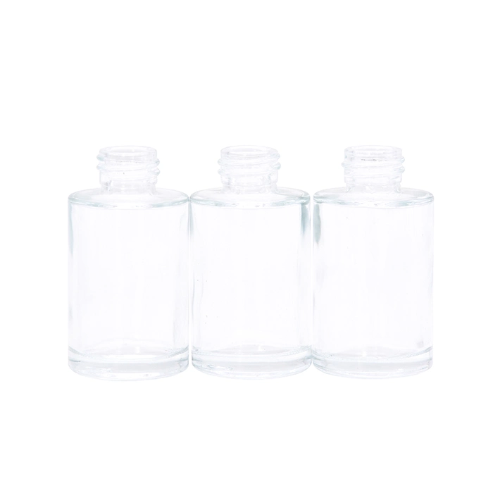 Screen Printing Cosmetic Essential Oil Glass Bottle with Pump