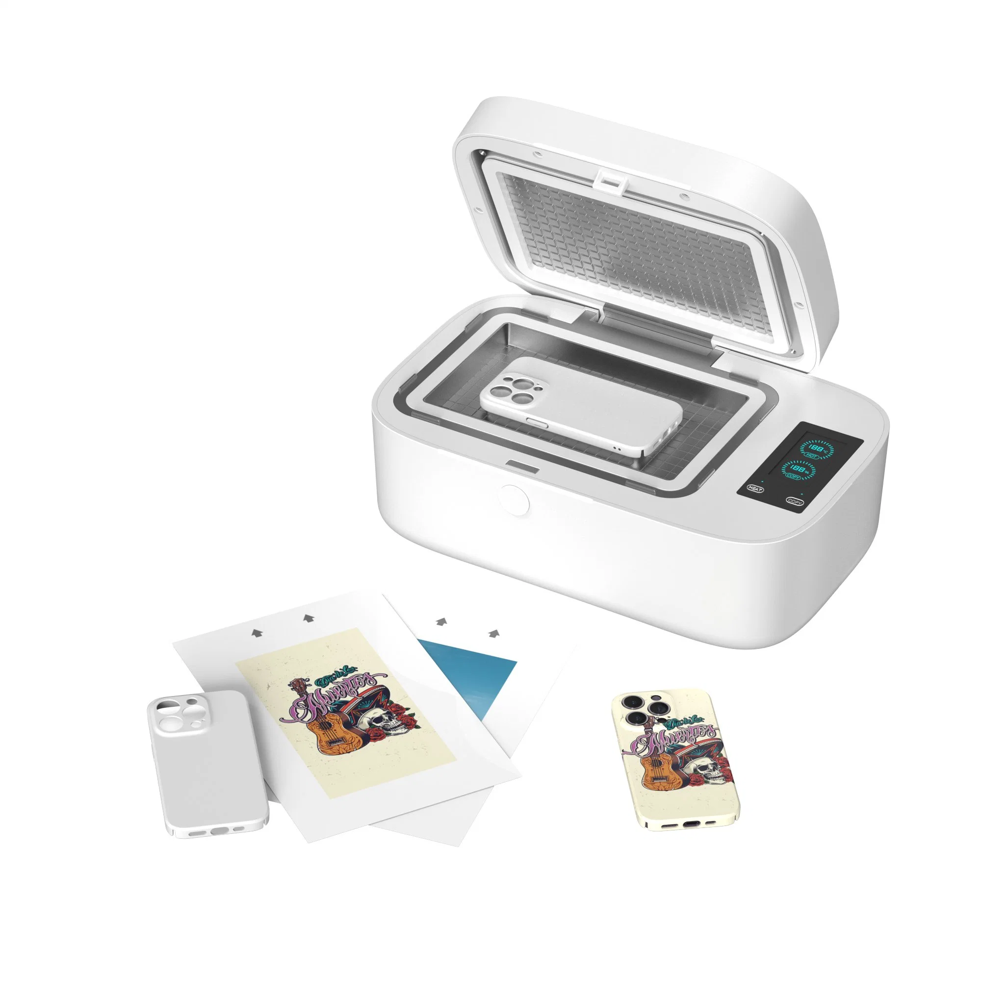 Rock Space Rapid Customize Desktop Mini Thermal Transfer Printer for Phone Cases Printer Mini Heat Press for Phone Case