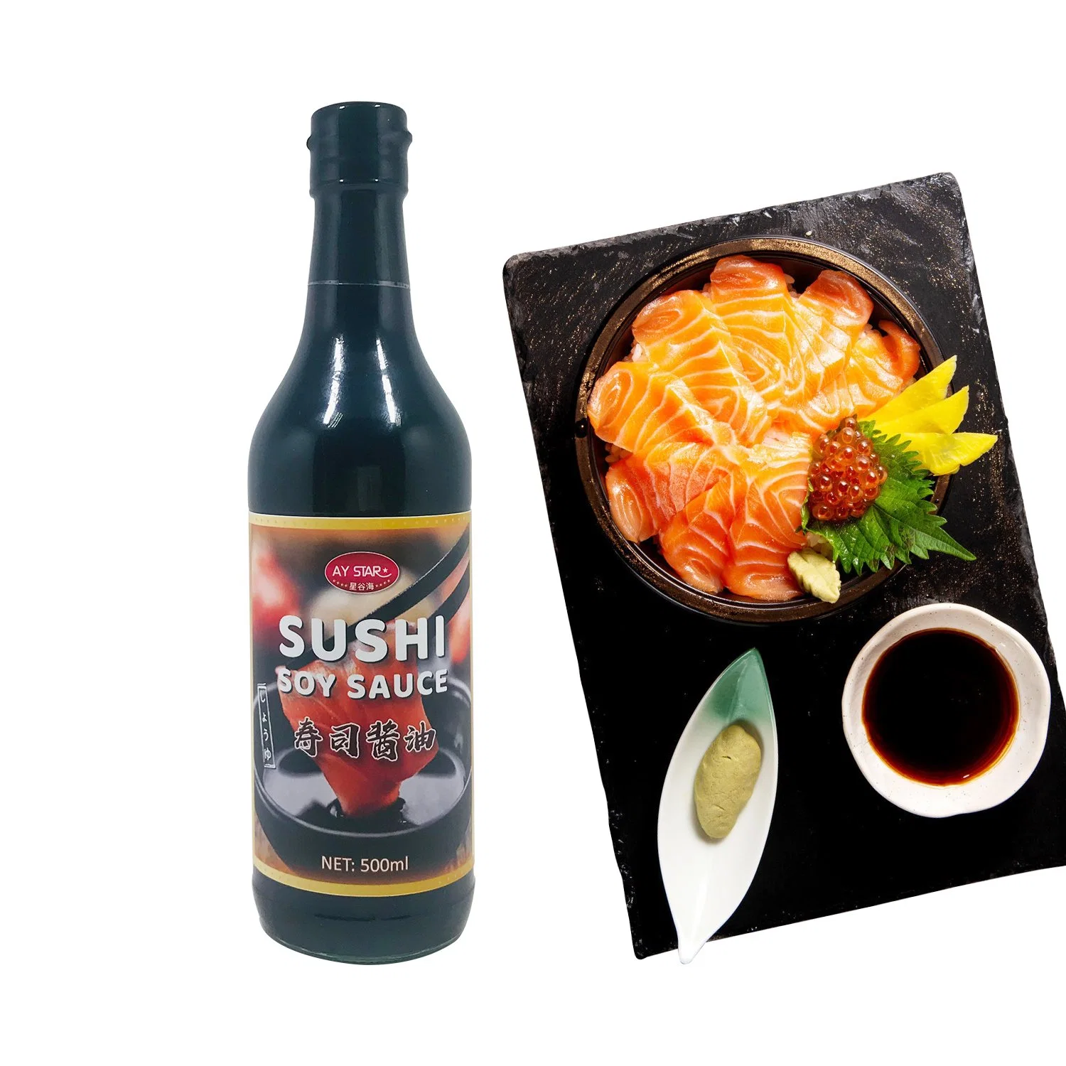 Condimento japonés cocinar alimentos aderezos salsa de soja Sushi Sachimi