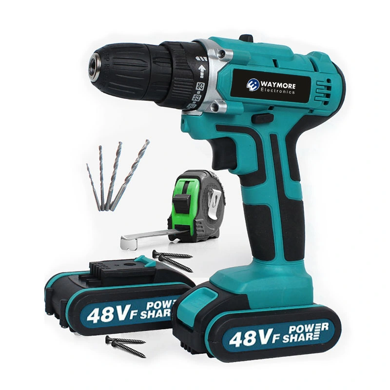 Electric Drill with Variable Speed, LED and 24PCS Drill Bits 24V Max Lithium-Ion Power Cordless Drill