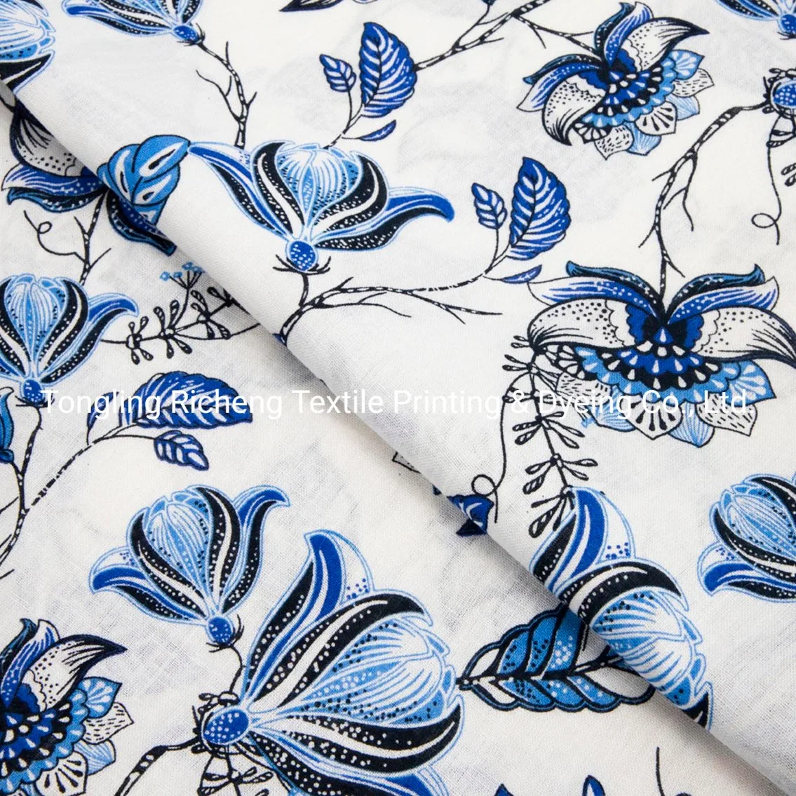 Linen Viscose 30/70 Printed Linen Viscose Pure Stripe Pattern for Fashion Printed Shirt Fabric