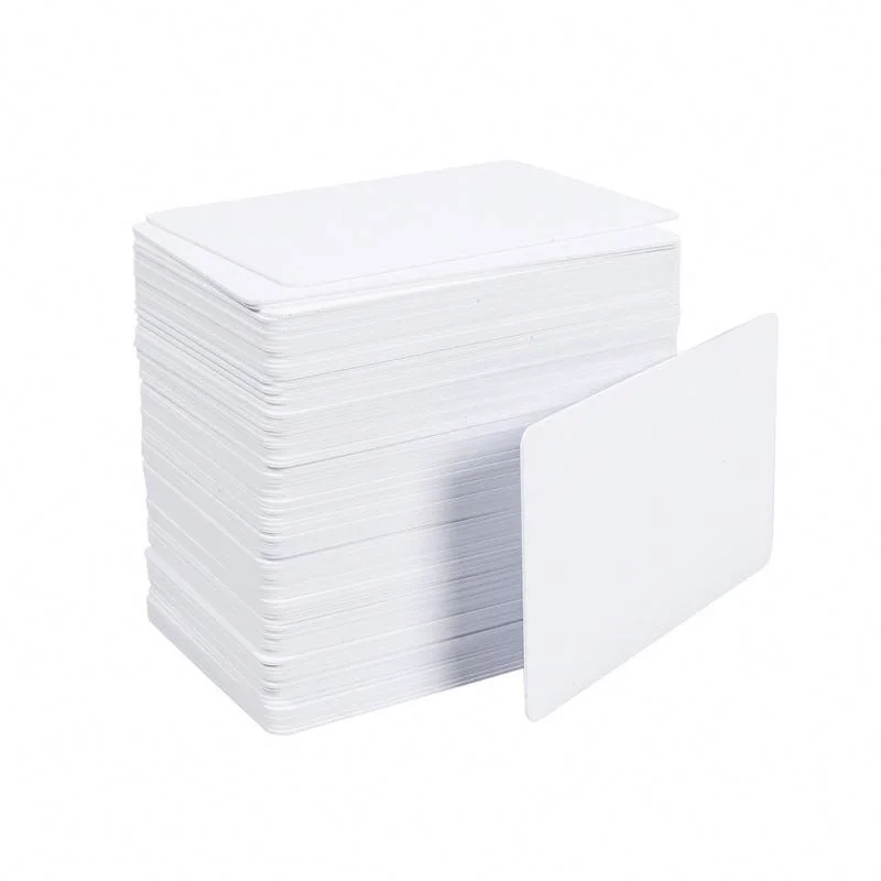 Tarjeta de PVC blanco de plástico blanco para imprimir la tarjeta fotográfica de inyección de tinta