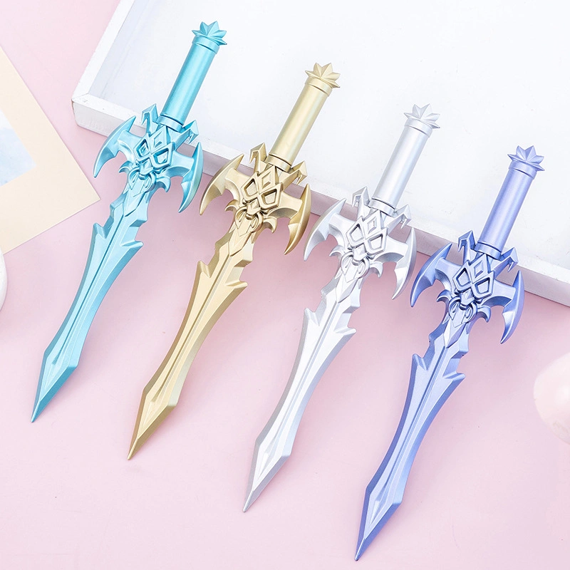 Wholesale Imitation Metal Bat Sword Shape Student Stationery Gel Pen