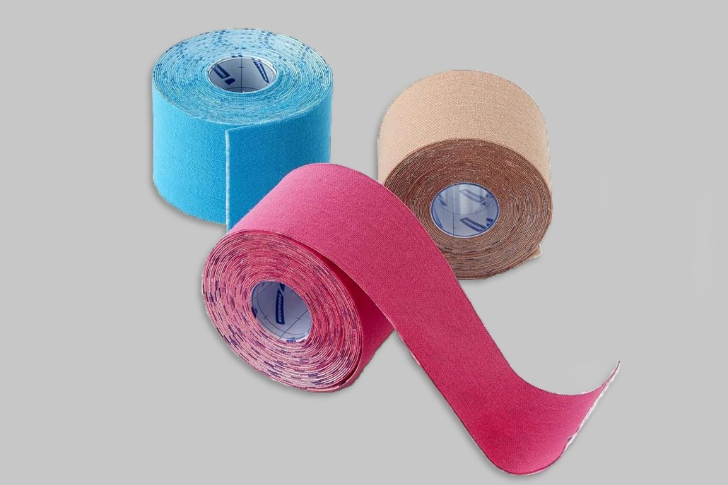 Custom Logo Printed Breathable Waterproof Cotton Elastic Athletic Kinesiology Sports Tape