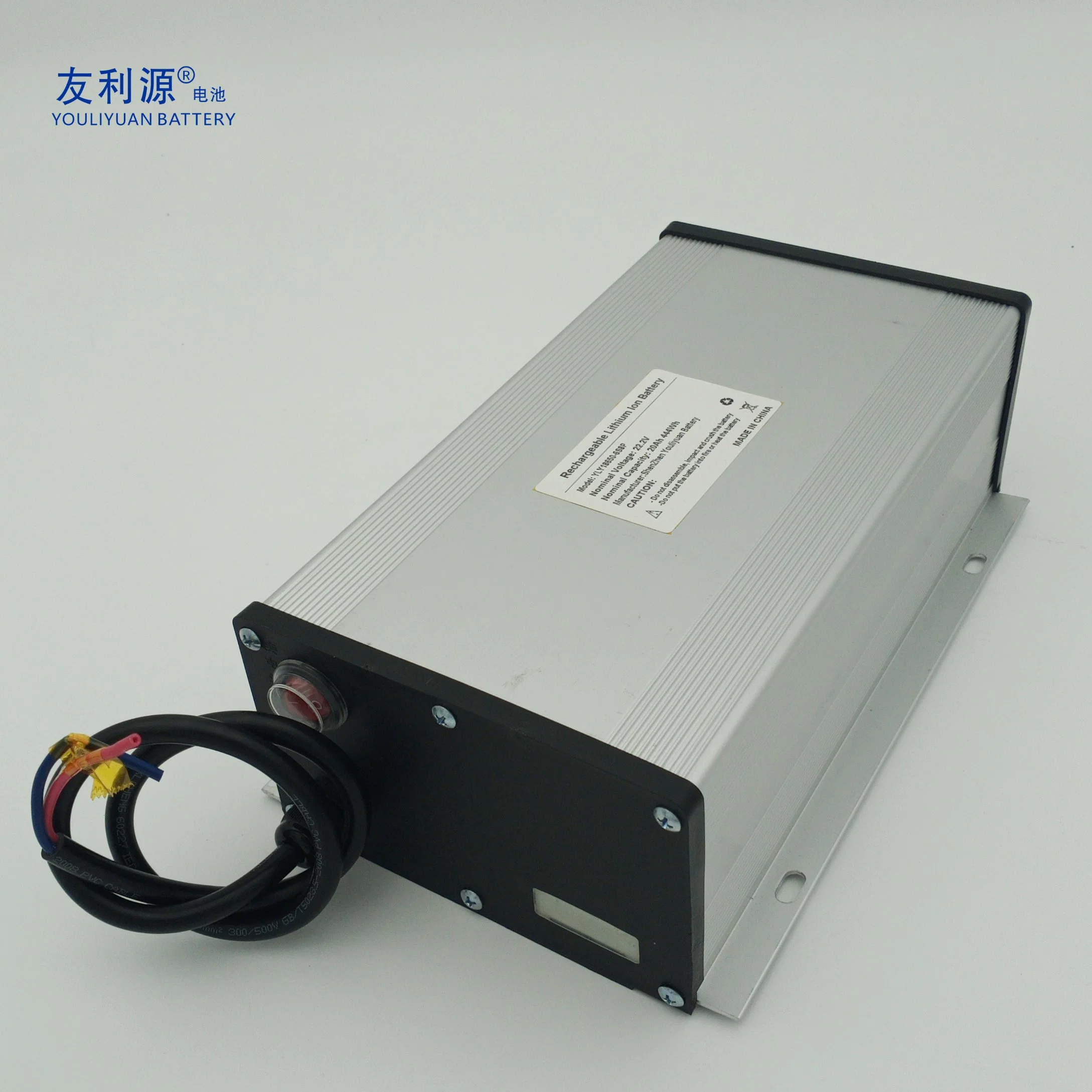 OEM ODM Shenzhen Factory High Energy 444wh Lithium Ion Battery Packs 6s8p 18650 22.2V 20ah Li-ion Battery with Aluminum Housing for Solar Light