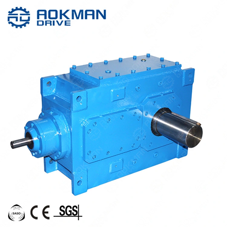 Right Angle B Series Industrial Gearbox with Solid Shaft