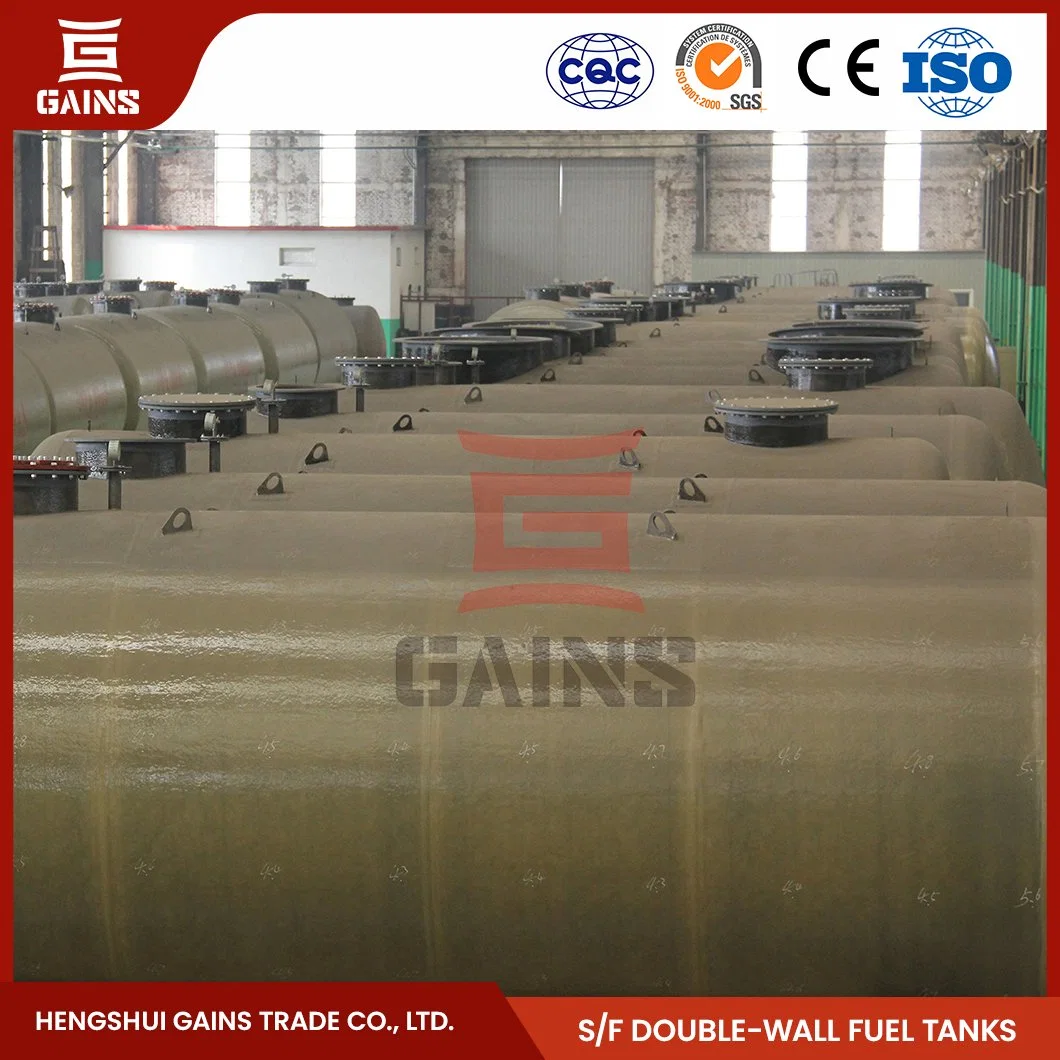 Gains Double Wall Fiberglass Oil Tank Wholesaler China Fuel Storage Underground Tank