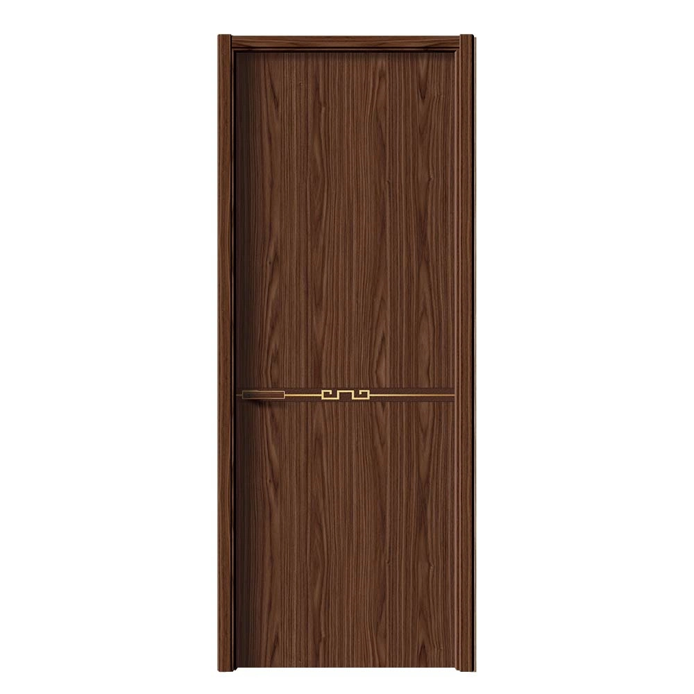 Puerta Polish Interior Swing de madera PVC puertas de entrada MDF de PVC Madera plástico Diseño gráfico moderno