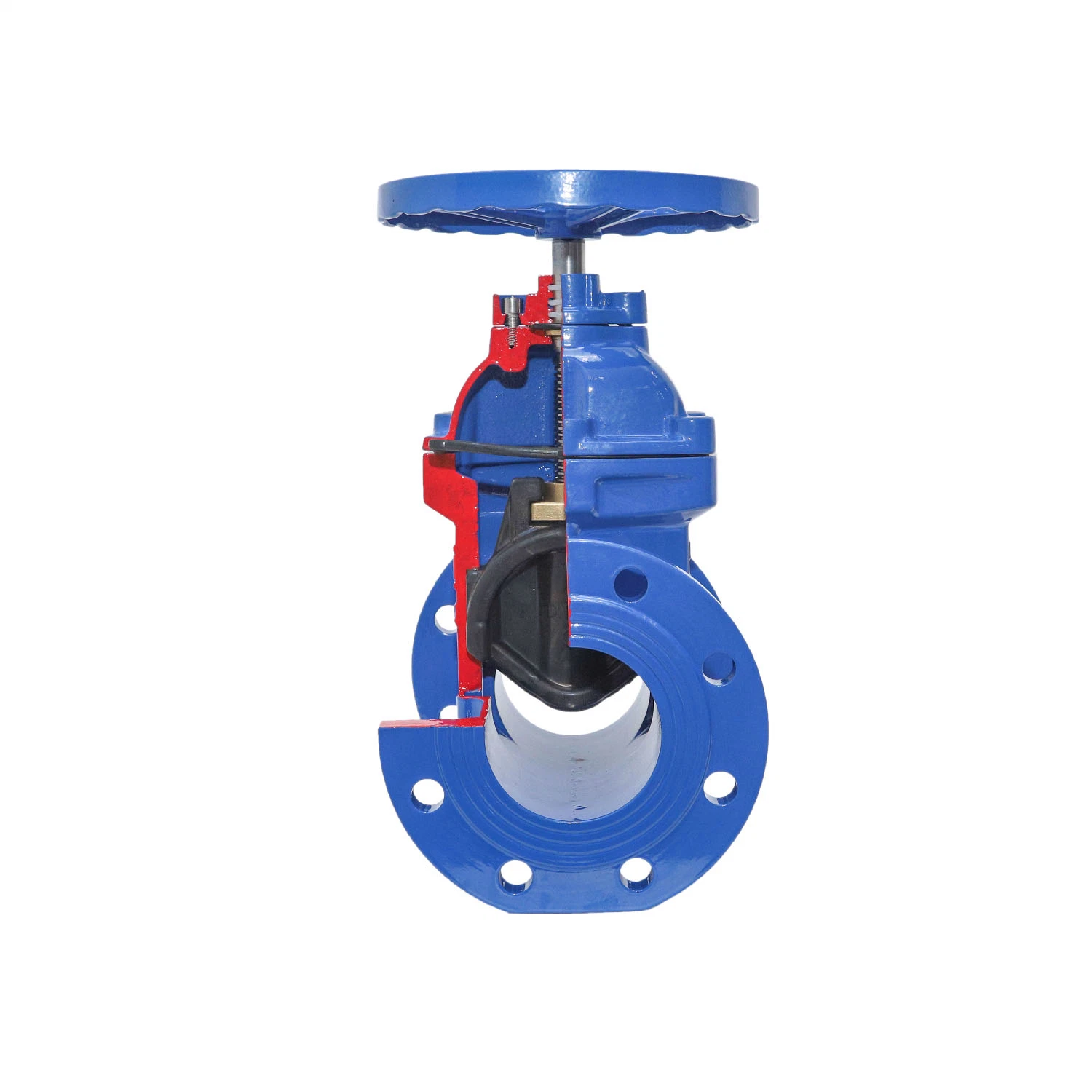 16bar Cast Iron Nrs Resilient Seat Wedge Gate Valve